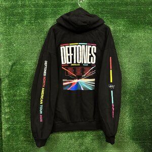 Deftones North American Tour Nu Metal Band Oversized Hoodie Size Extra Large